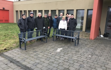 Arbeitseinsatz Bänke Würzbachhalle