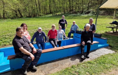 Arbeitseinsatz Tretbecken